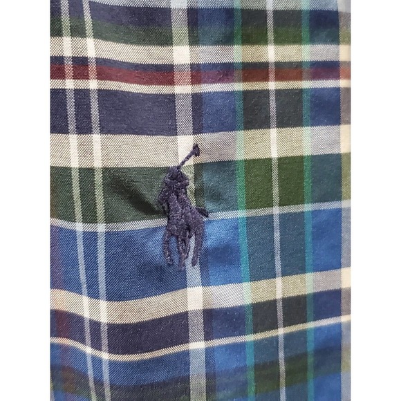 Polo Ralph Lauren Men Blue Polyester Collared Long Sleeve Buttons Down Shirt XL - Picture 4 of 11